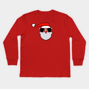 Cool Santa Claus Kids Long Sleeve T-Shirt
